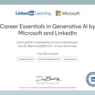 Career Essentials in Generative AI by Microsoft and LinkedIn